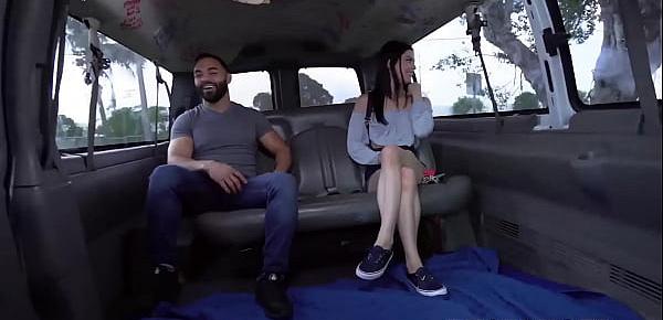  Gorgeous young Sadie Blake picked up and fucked in a van